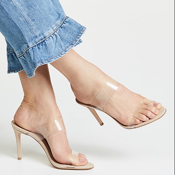SCHUTZ🍁🍂Arielle clear strap Natural Sandal Size 9.5 womens - Picture 1 of 16